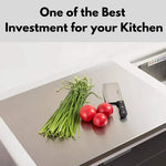 Stainless Steel Cutting Board – Heavy Duty Chopping Board for Kitchen 41 × 33 cm