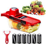 10-in-1 Mandoline Vegetable Slicer – Stainless Steel Multi-Blade Cutter & Grater