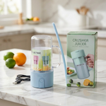 Portable Mini Juicer Blender – USB Rechargeable Smoothie & Juice Cup with Straw