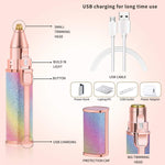 -in-1 Flawless Eyebrow Trimmer – USB Rechargeable Facial Hair Remover for Women