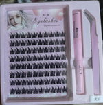 3 in 1 Permanent Eyelash Extension Kit with Light Professional Lash Set