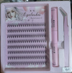 3 in 1 Permanent Eyelash Extension Kit with Light Professional Lash Set