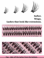 3 in 1 Permanent Eyelash Extension Kit with Light Professional Lash Set