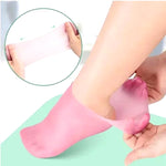 Silicone Heel Socks for Cracked Heels – Reusable Moisturizing Foot Care Socks