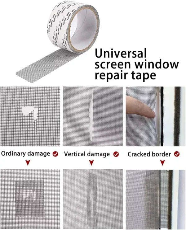 Buy Strong Adhesive Screen Repair Tape – Quick Fix for Window & Door Mesh Tears