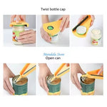 Multi-Functional Jar Opener for Weak Hands – Ergonomic Lid Remover for Seniors & Tight Caps